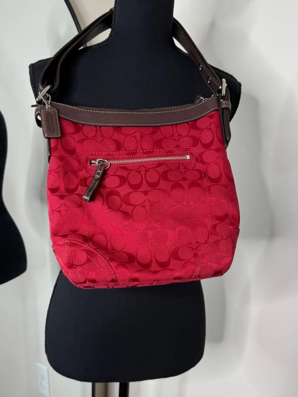 Coach Signature C Crossbody Bag Red